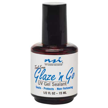 NSI Glaze 'n Go Tack-Free UV Gel Sealant - .5 oz (BUY 5 GET 1 FREE !!!)